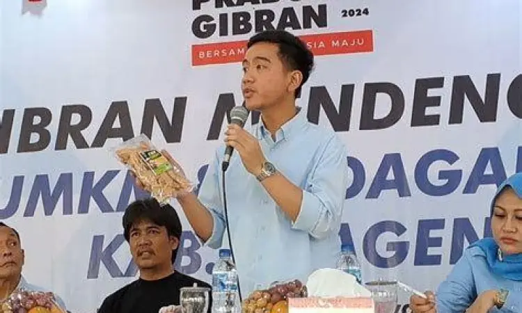 Gibran Rakabuming Raka mendukung pelaku UMKM lokal