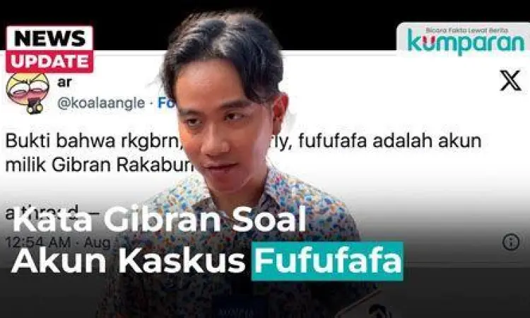 Tangkapan layar akun Kaskus Fufufafa yang kontroversial