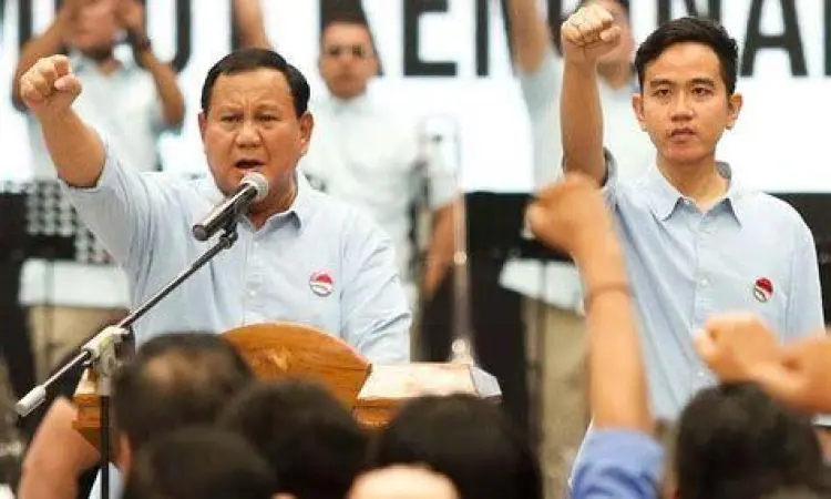 Deklarasi Prabowo Gibran GBK Suasana deklarasi Prabowo Gibran di GBK