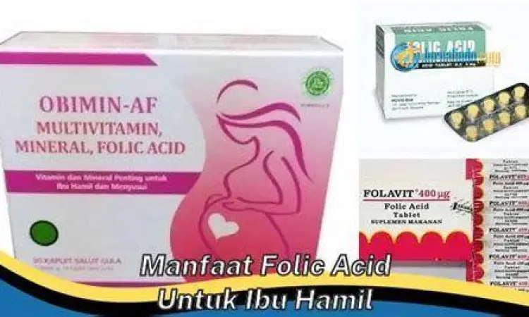 Ibu hamil mengonsumsi suplemen asam folat