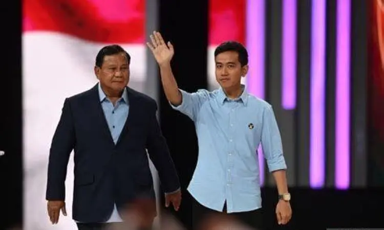 Prabowo Subianto dan Gibran Rakabuming saat kampanye