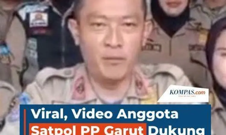 Cuplikan video viral Satpol PP Garut dukung Gibran