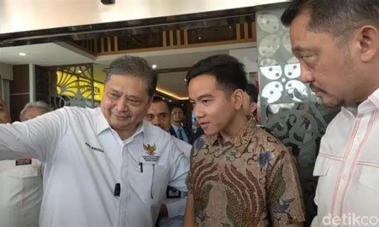 Gibran dan Golkar Pertemuan Gibran Rakabuming Raka dengan petinggi Partai Golkar