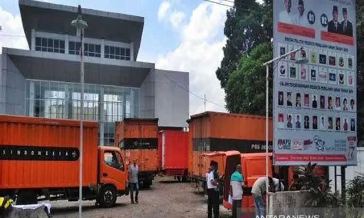 Suasana persiapan pemilu di Indonesia