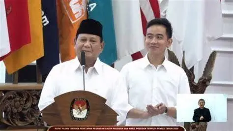 Visi Misi Prabowo Gibran Prabowo Gibran menyampaikan pidato visi misi