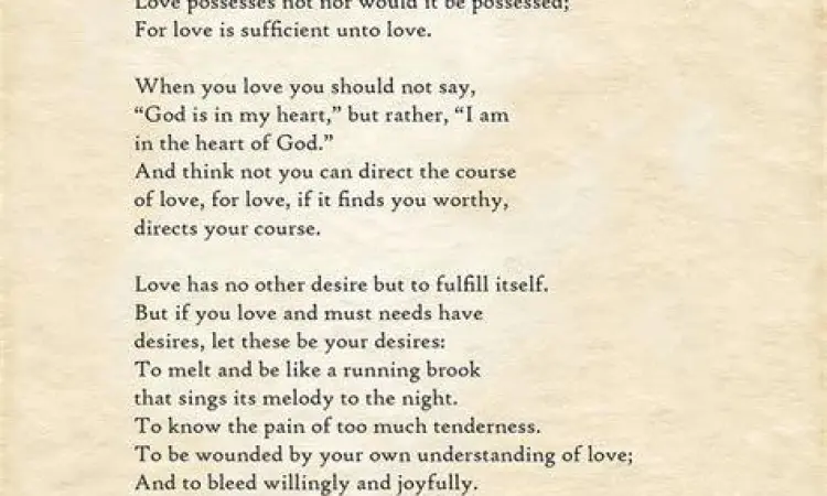 Filosofi Cinta Kahlil Gibran Filosofi Kahlil Gibran mengenai kemandirian dalam cinta