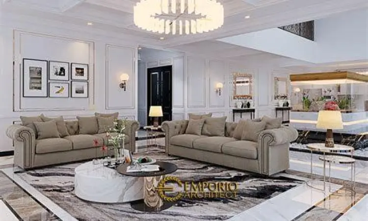 Interior Mewah Klasik Modern Inspirasi interior rumah bergaya klasik modern di Jakarta