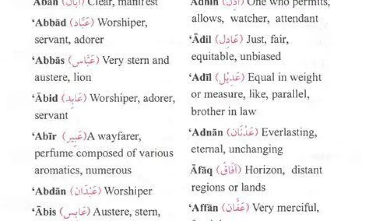 Buku daftar nama bayi Islami dan Al Quran