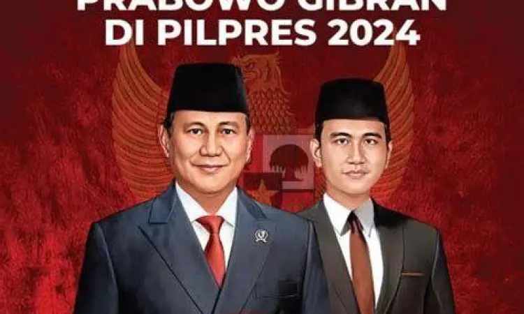 Prabowo Subianto dan Gibran Rakabuming Raka bersama koalisi