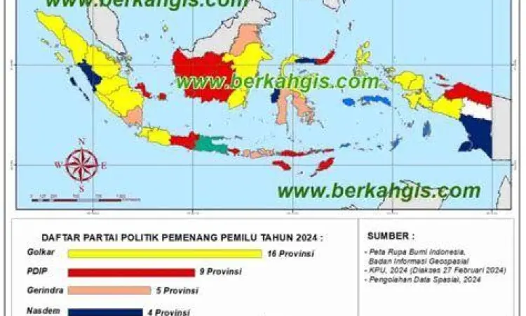 Peta Kekuatan Politik 2024 Grafik peta kekuatan politik koalisi prabowo gibran