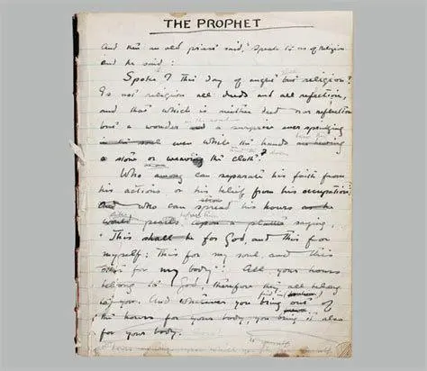 Karya Seni Kahlil Gibran Naskah asli dan seni lukis karya Kahlil Gibran