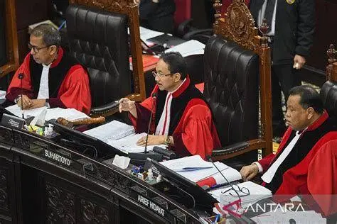 Sidang Sengketa Pilpres Sidang PHPU di gedung Mahkamah Konstitusi