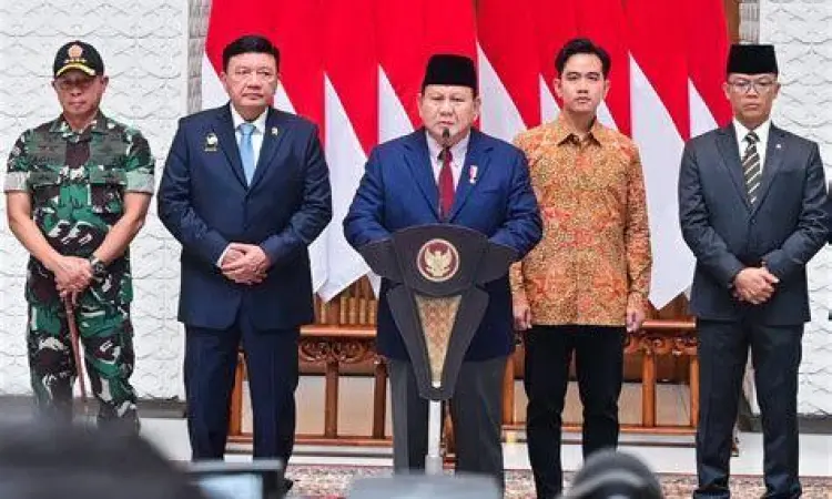 Prabowo Subianto dalam pertemuan bilateral internasional