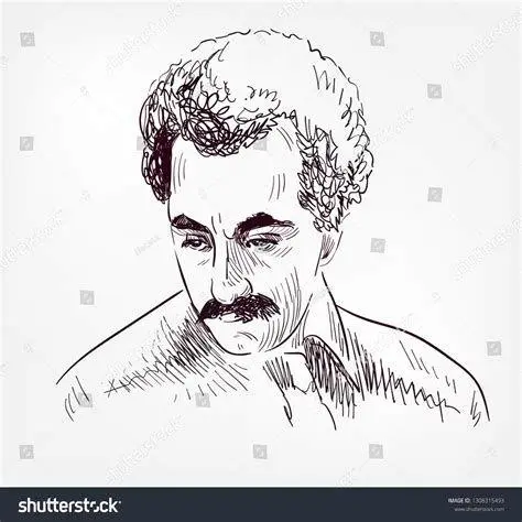 Sosok Khalil Gibran Potret wajah Khalil Gibran dan sketsa seninya