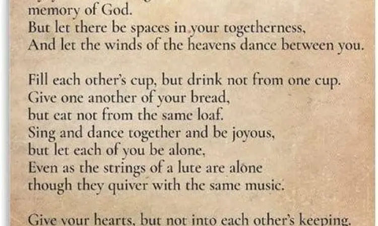 Filosofi Pilar Gibran Visualisasi filosofi pilar kuil dalam puisi pernikahan Kahlil Gibran