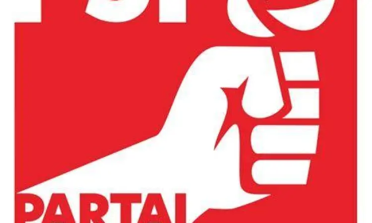 Logo Partai Solidaritas Indonesia di depan gedung DPP