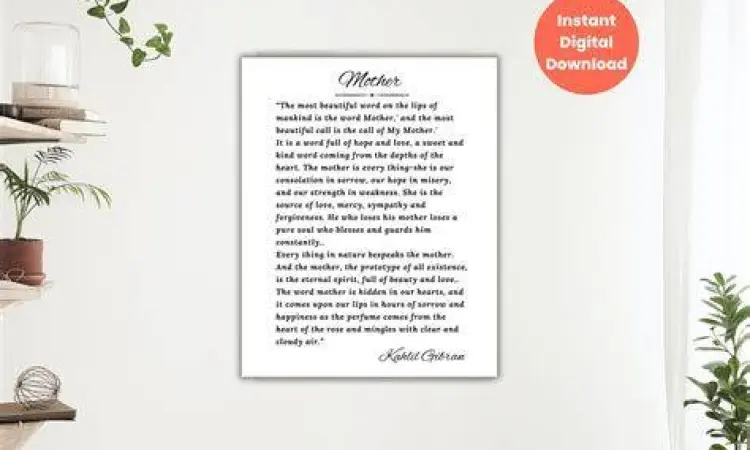 Metafora ibu dalam karya Kahlil Gibran