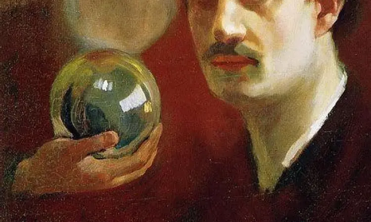 Potret Kahlil Gibran Lukisan potret Kahlil Gibran sang penyair