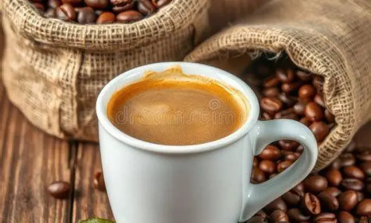 Secangkir kopi dari biji lokal di kedai kopi Gibran