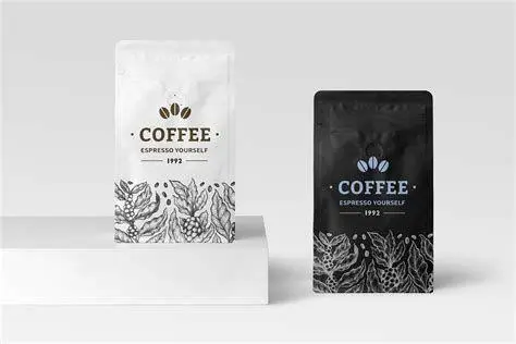 Kemasan Ramah Lingkungan Kemasan kopi take-away kedai kopi Gibran yang modern