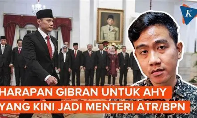 AHY saat dilantik menjadi menteri