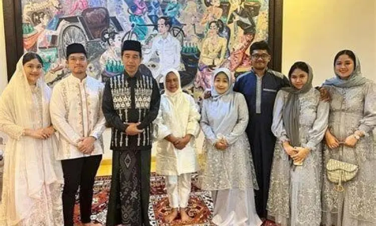 Momen kebersamaan keluarga besar Presiden Jokowi