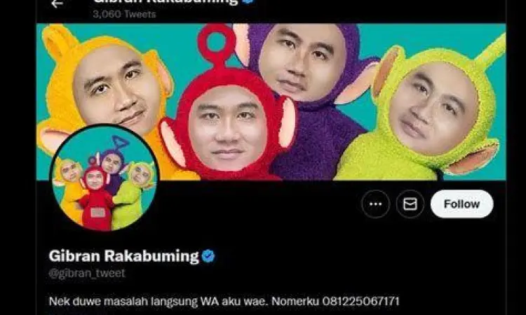 Aktivitas digital Gibran Rakabuming