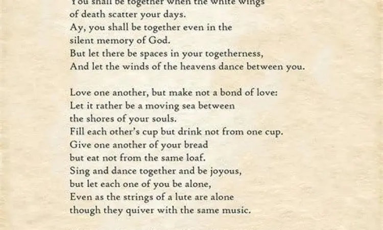 Puisi romantis dan sketsa seni Kahlil Gibran