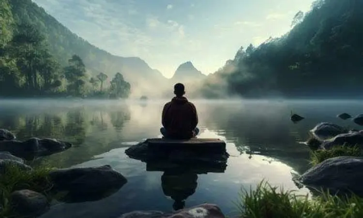 Refleksi Kedamaian Gibran Pemandangan alam yang tenang merefleksikan kedamaian quotes Gibran