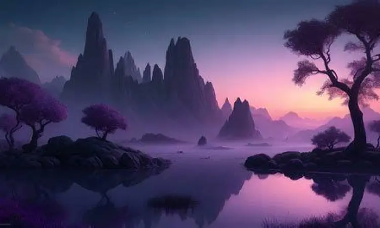 Suasana Spiritual Sastra Gibran Pemandangan spiritual yang mencerminkan kedamaian karya Gibran