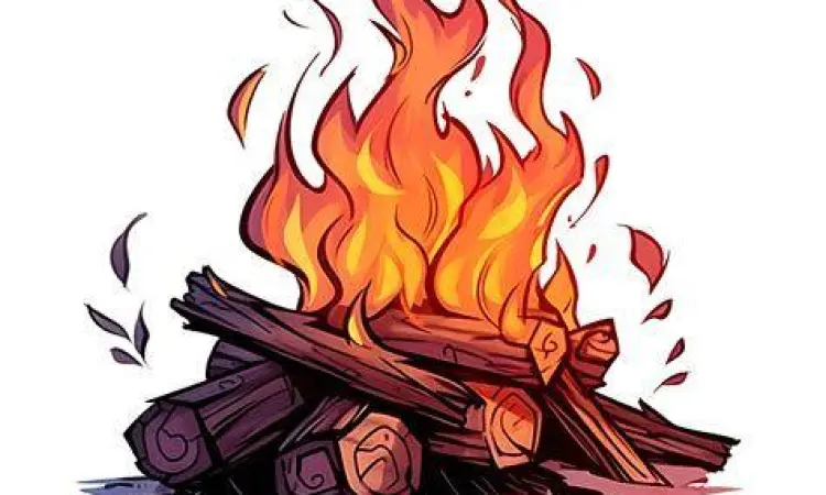 Ilustrasi metafora kayu dan api dalam puisi