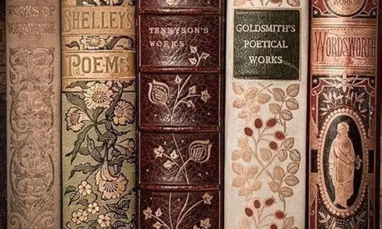 Membaca Sastra Klasik Atmosfer perpustakaan klasik yang tenang