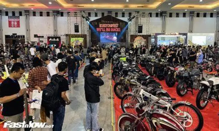 Pameran motor custom Kustomfest di Indonesia