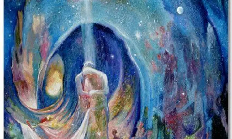 Ilustrasi cinta mistis dan spiritual