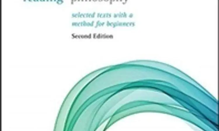 Seseorang membaca ebook filsafat di tablet