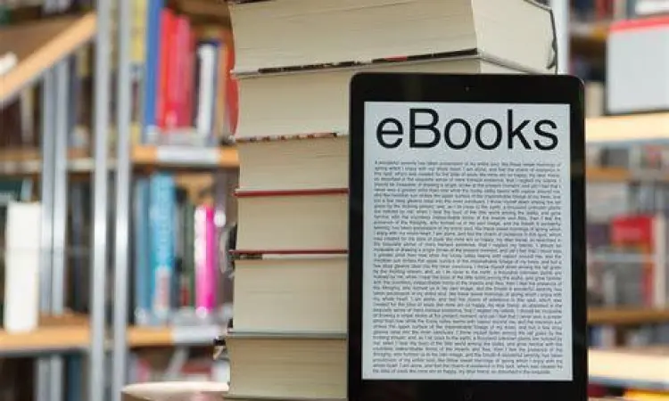 Membaca ebook sastra di tablet