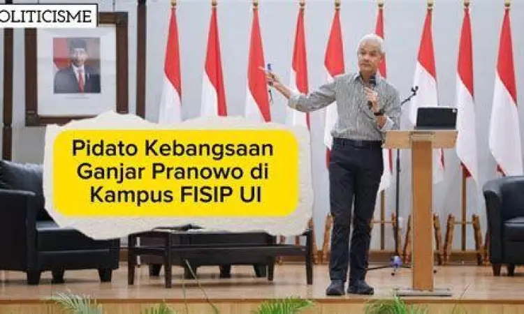 Kepemimpinan Ganjar Pranowo Ganjar Pranowo saat memberikan sambutan di depan masyarakat