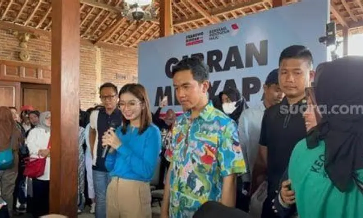 Gibran Rakabuming dan istri saat masa kampanye