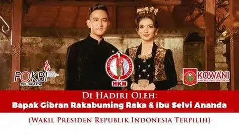 Kegiatan Resmi Selvi Ananda Selvi Ananda dan Gibran Rakabuming dalam acara kenegaraan