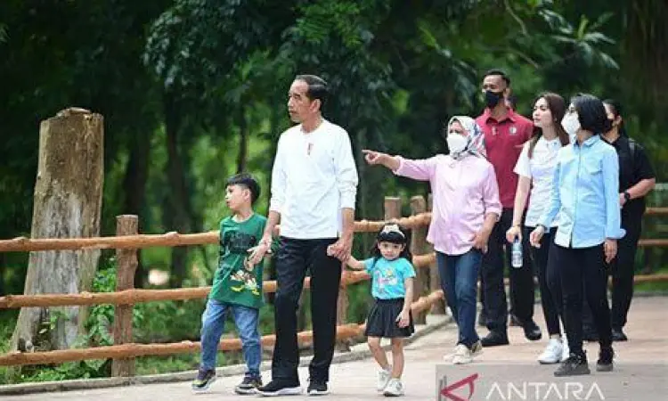 Keluarga Jokowi Adat Jawa Keluarga Jokowi mengenakan pakaian adat Solo