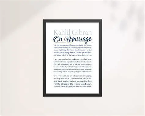 Filosofi Pernikahan Gibran Ilustrasi puisi Kahlil Gibran tentang pernikahan
