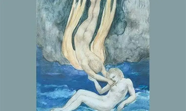 Ilustrasi pemandangan Lebanon dalam karya Gibran