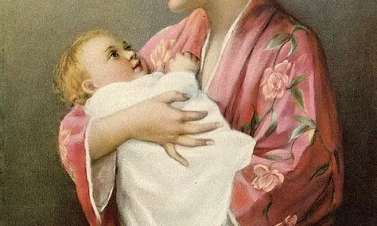 Seni Kasih Sayang Ibu Seni klasik ibu dan anak yang merepresentasikan kasih sayang