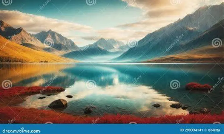 Kedamaian Ibu dalam Alam Pemandangan alam yang tenang sebagai simbol kedamaian ibu