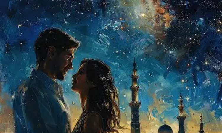 Ilustrasi puisi cinta Timur Tengah